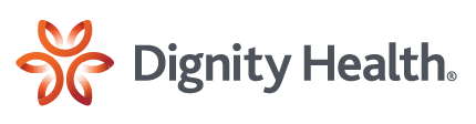 Dignity Health logo - words with graphic